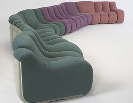 Rosenthal ’Vario Pillo’ sectional seating was designed by Burkhardt Vogtherr