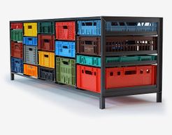 Crates Cabinet 5 columns